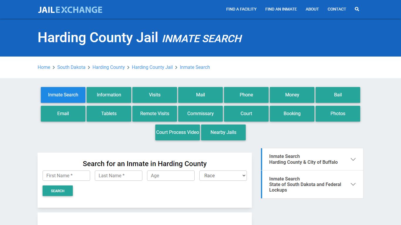 Harding County Jail, SD Inmate Search: Roster & Mugshots